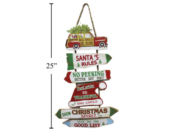 Wall Decor - Santa's Rules