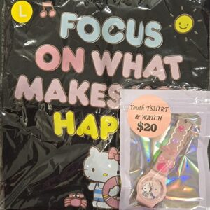 Hello Kitty Youth T-shirt/Watch Set